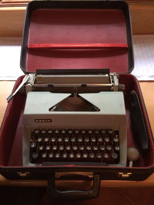 Facit Portable typewriter with case